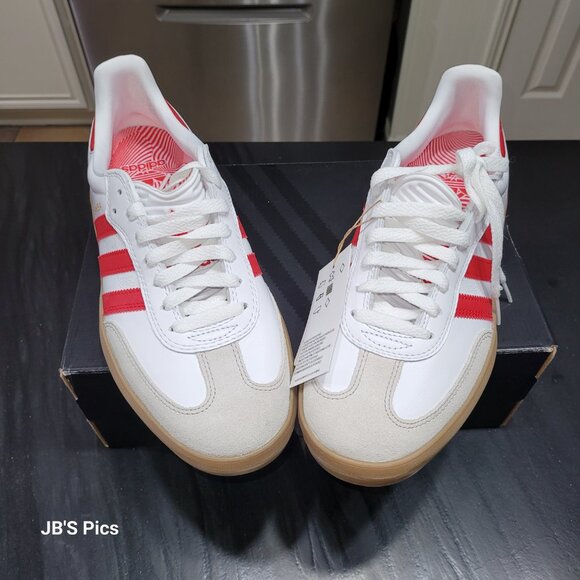 Adidas Samba OG PUIG Men's Shoes White Scarlet Red Gum JQ5865 BRAND NEW IN BOX - Picture 13 of 16